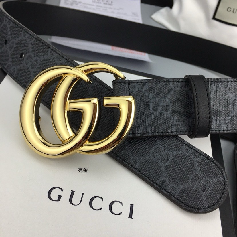 Gucci leather, it has a thick touch, with clear and distinct printed patterns. It is a fashionable and classic men's belt, a designer belt, a casual and smooth buckle belt for both women and men, with a width of 4.0 cm and with box ,gold, silver