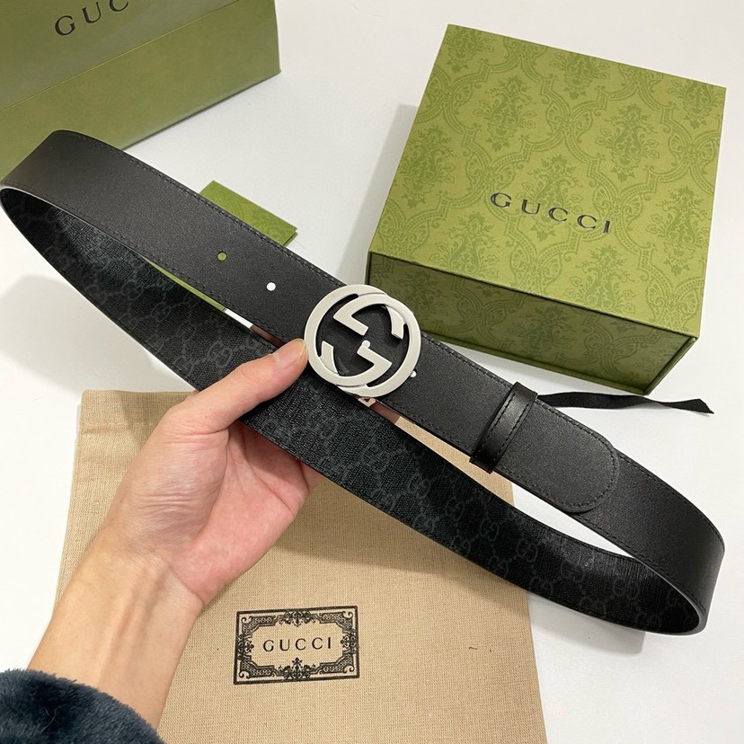 Gucci leather, it has a thick touch, with clear and distinct printed patterns.   Mens Belt Women belt Designers Belts Womens Mens Casual Smooth Buckle Belt Width 3.7cm with box
