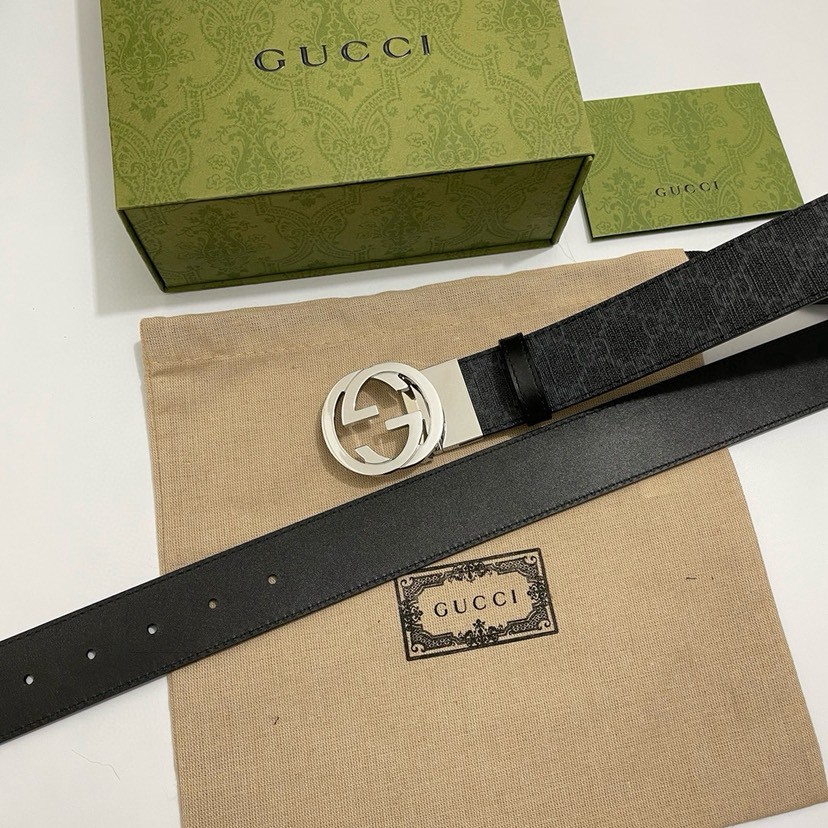 Gucci leather, it has a thick touch, with clear and distinct printed patterns.   Mens Belt Women belt Designers Belts Womens Mens Casual Smooth Buckle Belt Width 3.7cm with box