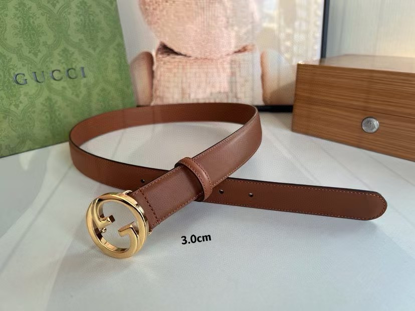 Gucci Fashion Classic  Belt Women belt Designers Belts Womens  Casual Smooth Buckle Belt Width 3.0cm with box