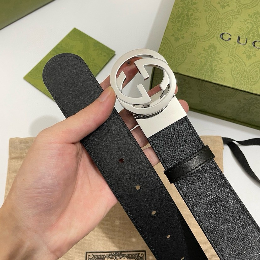 Gucci leather, it has a thick touch, with clear and distinct printed patterns.   Mens Belt Women belt Designers Belts Womens Mens Casual Smooth Buckle Belt Width 3.7cm with box