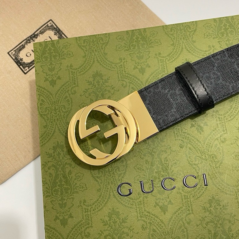Gucci leather, it has a thick touch, with clear and distinct printed patterns.   Mens Belt Women belt Designers Belts Womens Mens Casual Smooth Buckle Belt Width 3.7cm with box