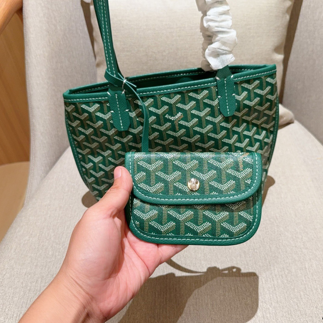 Goyard Tote bag Designer bag Women's Double-Sided Mini Handbag Luxury Shoulder Bag Fashion Leather Multifunctional High-Quality Large Capacity Open Handbag Shopping Bag