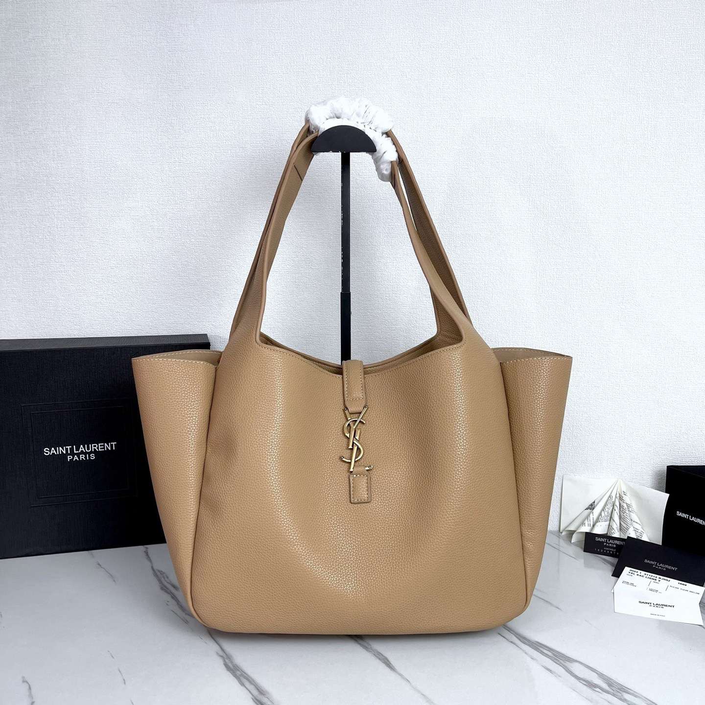 YSL New Spring Bea Shopping Bag Hobo Bag with Inserted Buckle Large-capacity Mommy Tote Bag for Women bags