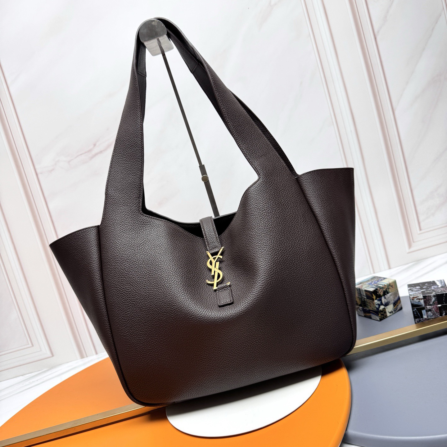 YSL New Spring Bea Shopping Bag Hobo Bag with Inserted Buckle Large-capacity Mommy Tote Bag for Women bags