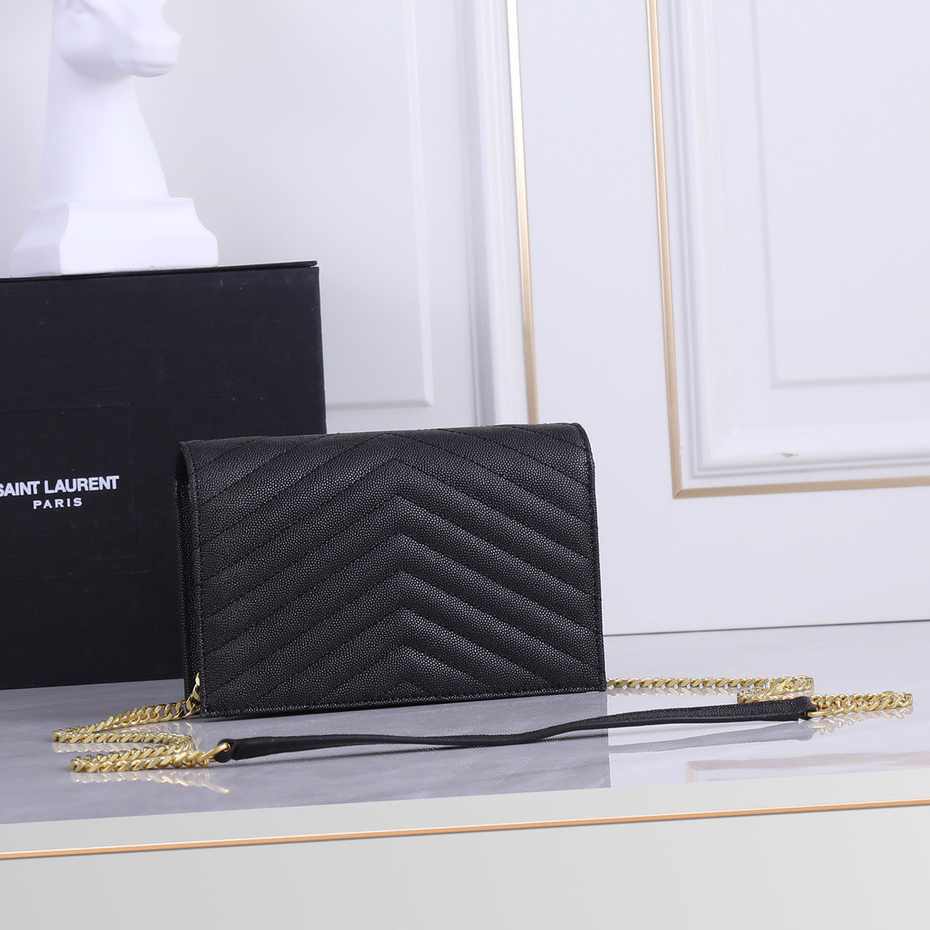 YSL Best Selling Premium Elegant Women's Bags Trendy Chain Letter Shoulder Bag Fashion Versatile Crossbody Small Square Bag