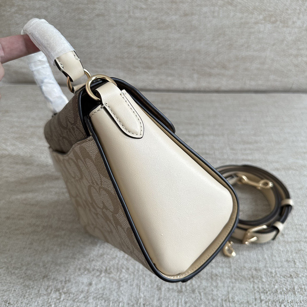 COACH Designer Bag Fashion Luxury Bag Medium Handbag Shoulder Bag Crossbody Purse Ladies Fashion Mini Bag High Quality Leather Zipper Armpit Bag New Shoulder Bag