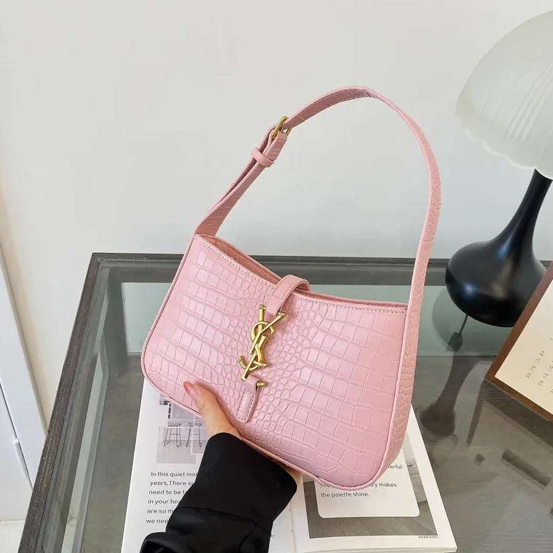 YSL Fashion Designer Bag Luxury Bag Hobo Shoulder Bag New Women's Bag Versatile Shoulder Crossbody Monogram Shoulder Bag Texture Underarm Handbag Commuting Simple Bag