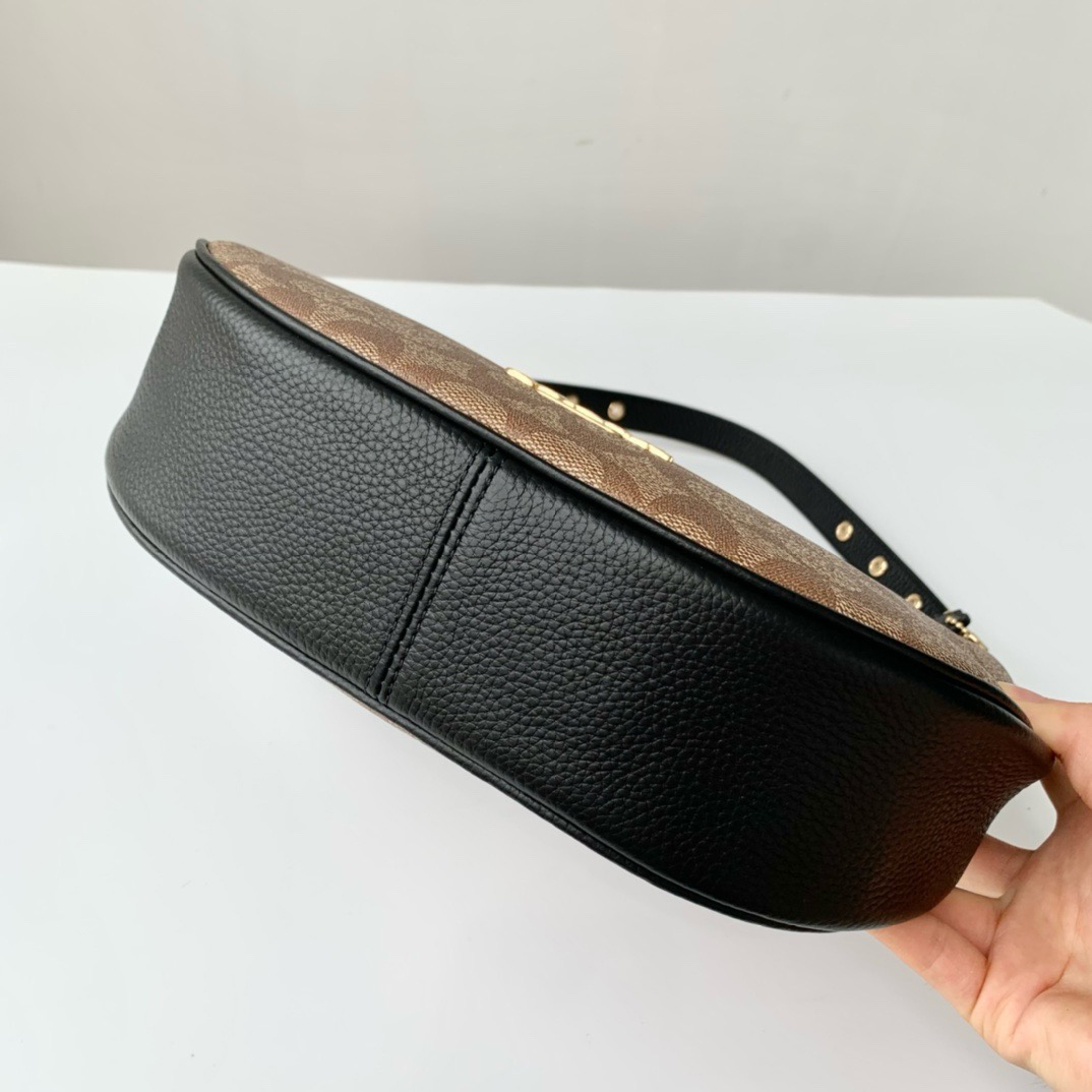 COACH Designer Bag Fashion Luxury Bag Medium Handbag Shoulder Bag Crossbody Purse Ladies Fashion Mini Bag High Quality Leather Zipper Armpit Bag New Shoulder Bag