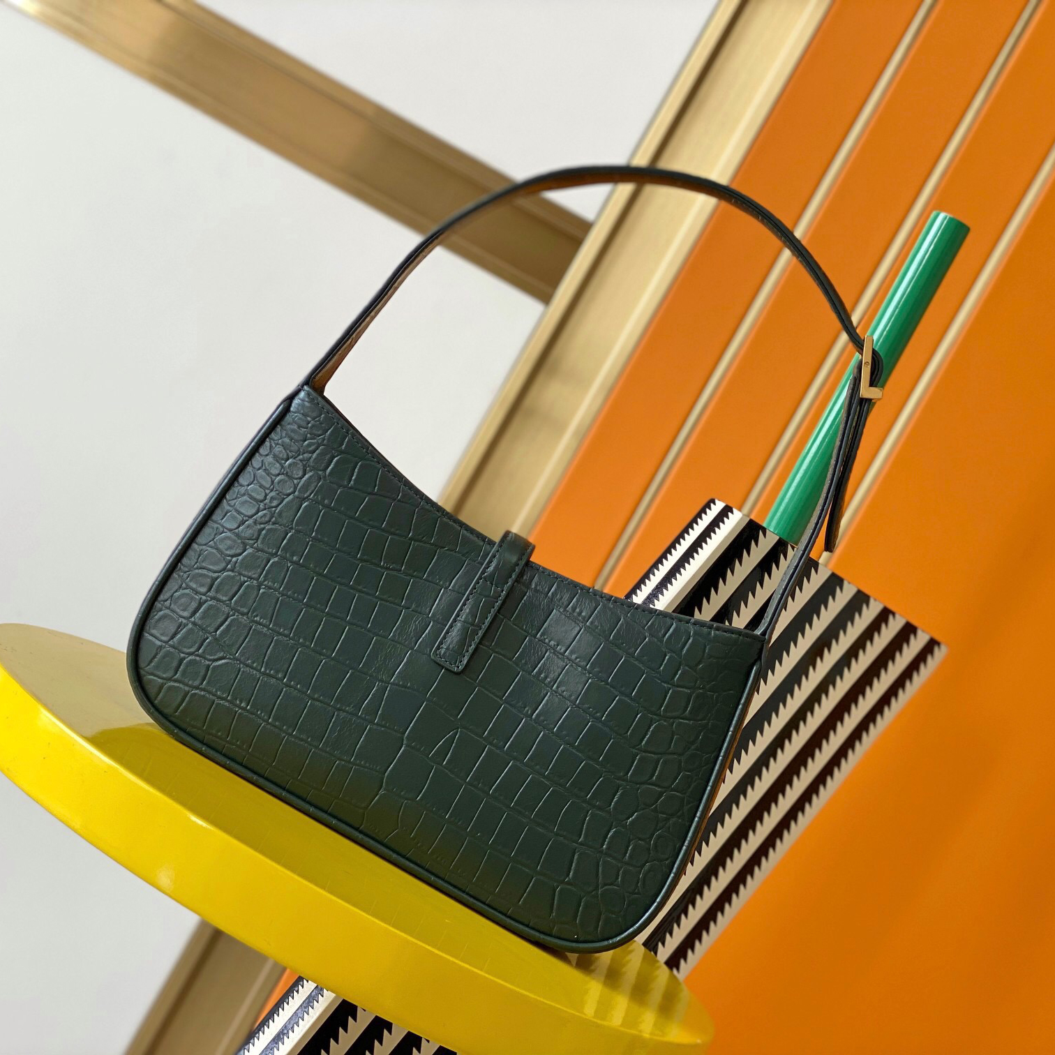 YSL Fashion Designer Bag Luxury Bag Hobo Shoulder Bag New Women's Bag Versatile Shoulder Crossbody Monogram Shoulder Bag Texture Underarm Handbag Commuting Simple Bag