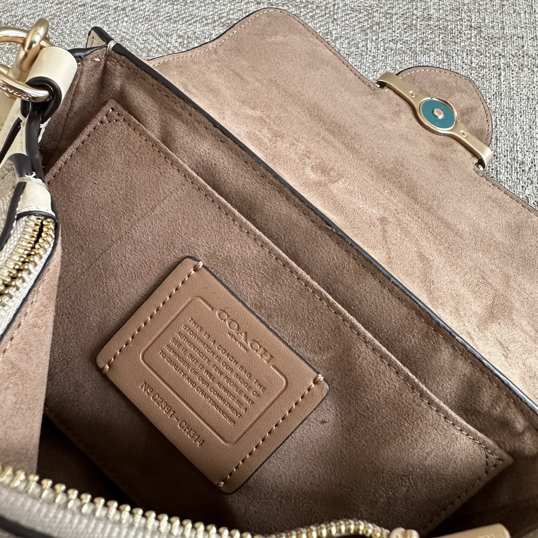 COACH Designer Bag Fashion Luxury Bag Medium Handbag Shoulder Bag Crossbody Purse Ladies Fashion Mini Bag High Quality Leather Zipper Armpit Bag New Shoulder Bag