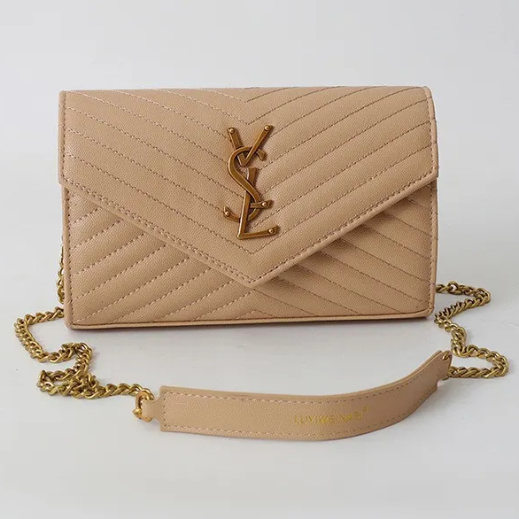 YSL Best Selling Premium Elegant Women's Bags Trendy Chain Letter Shoulder Bag Fashion Versatile Crossbody Small Square Bag