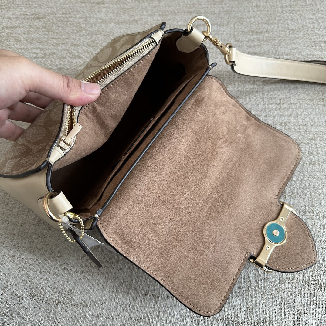 COACH Designer Bag Fashion Luxury Bag Medium Handbag Shoulder Bag Crossbody Purse Ladies Fashion Mini Bag High Quality Leather Zipper Armpit Bag New Shoulder Bag