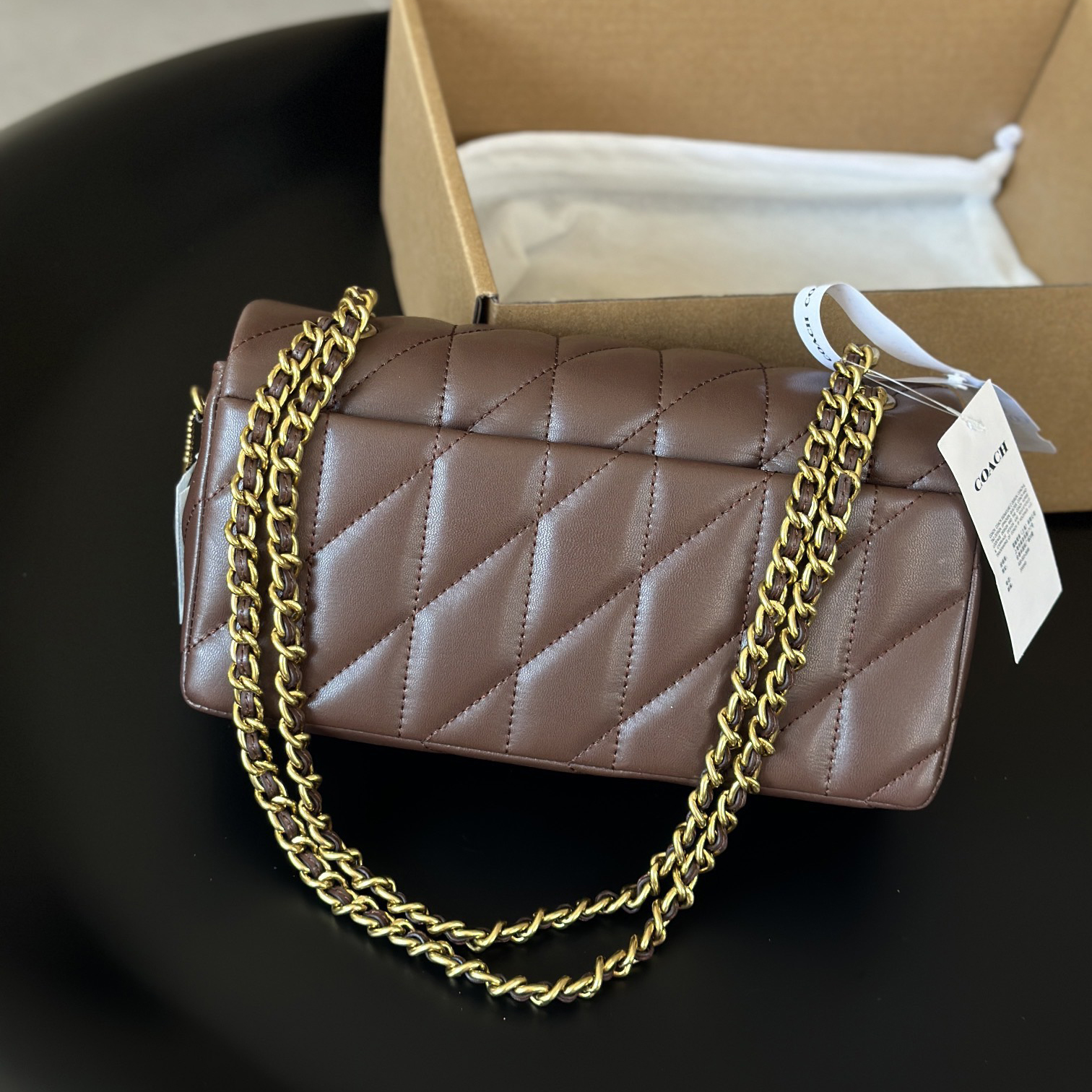 Cosch High Quality Leather Designer Bag Fashion Quilted Chain Bag Shoulder Bag Women Crossbody Bag Envelope Bag Wallets Classic flap Luxury Handbag Lady Clutch Bag