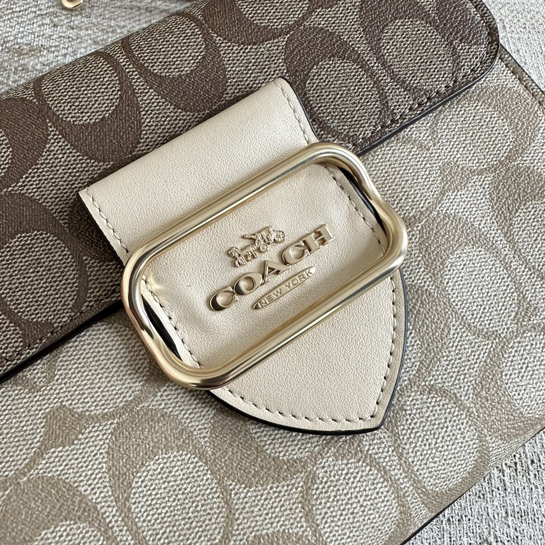 COACH Designer Bag Fashion Luxury Bag Medium Handbag Shoulder Bag Crossbody Purse Ladies Fashion Mini Bag High Quality Leather Zipper Armpit Bag New Shoulder Bag