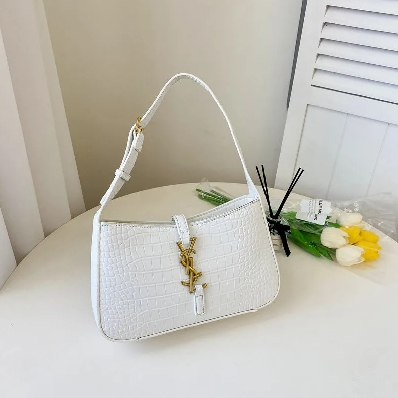 YSL Fashion Designer Bag Luxury Bag Hobo Shoulder Bag New Women's Bag Versatile Shoulder Crossbody Monogram Shoulder Bag Texture Underarm Handbag Commuting Simple Bag