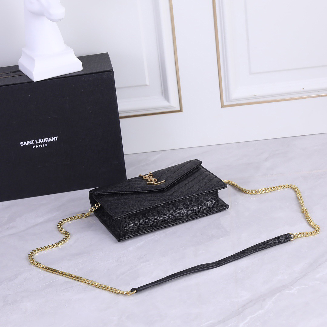 YSL Best Selling Premium Elegant Women's Bags Trendy Chain Letter Shoulder Bag Fashion Versatile Crossbody Small Square Bag
