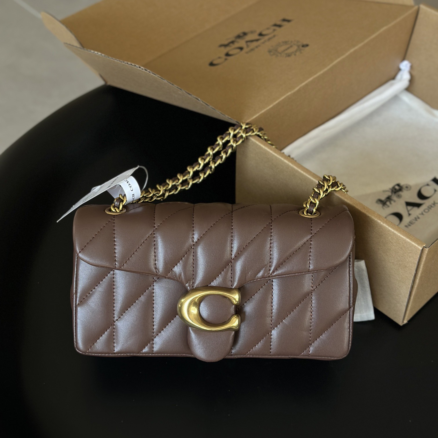 Cosch High Quality Leather Designer Bag Fashion Quilted Chain Bag Shoulder Bag Women Crossbody Bag Envelope Bag Wallets Classic flap Luxury Handbag Lady Clutch Bag