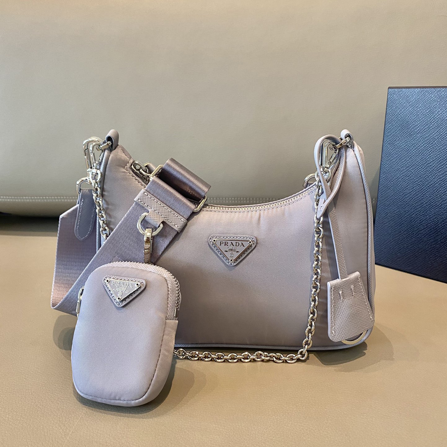 Prada High Quality Designer Bag Handbags Leather Chain Bag Shoulder Bags Fashion Crossbody Purses Designer Luxury Bag Woman Hand bag Bags