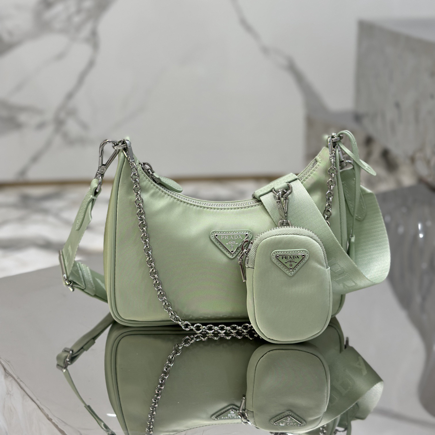 Prada High Quality Designer Bag Handbags Leather Chain Bag Shoulder Bags Fashion Crossbody Purses Designer Luxury Bag Woman Hand bag Bags