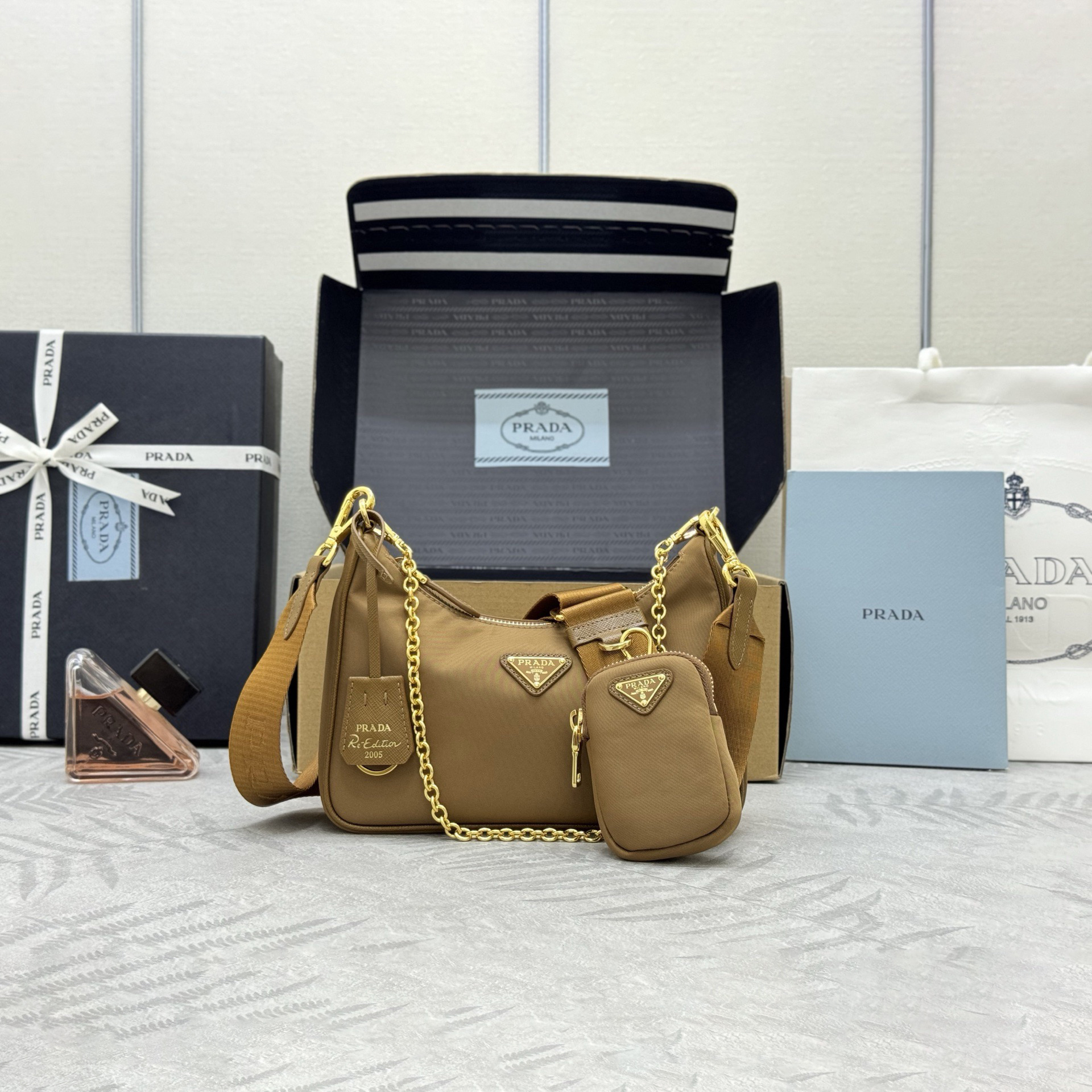 Prada High Quality Designer Bag Handbags Leather Chain Bag Shoulder Bags Fashion Crossbody Purses Designer Luxury Bag Woman Hand bag Bags