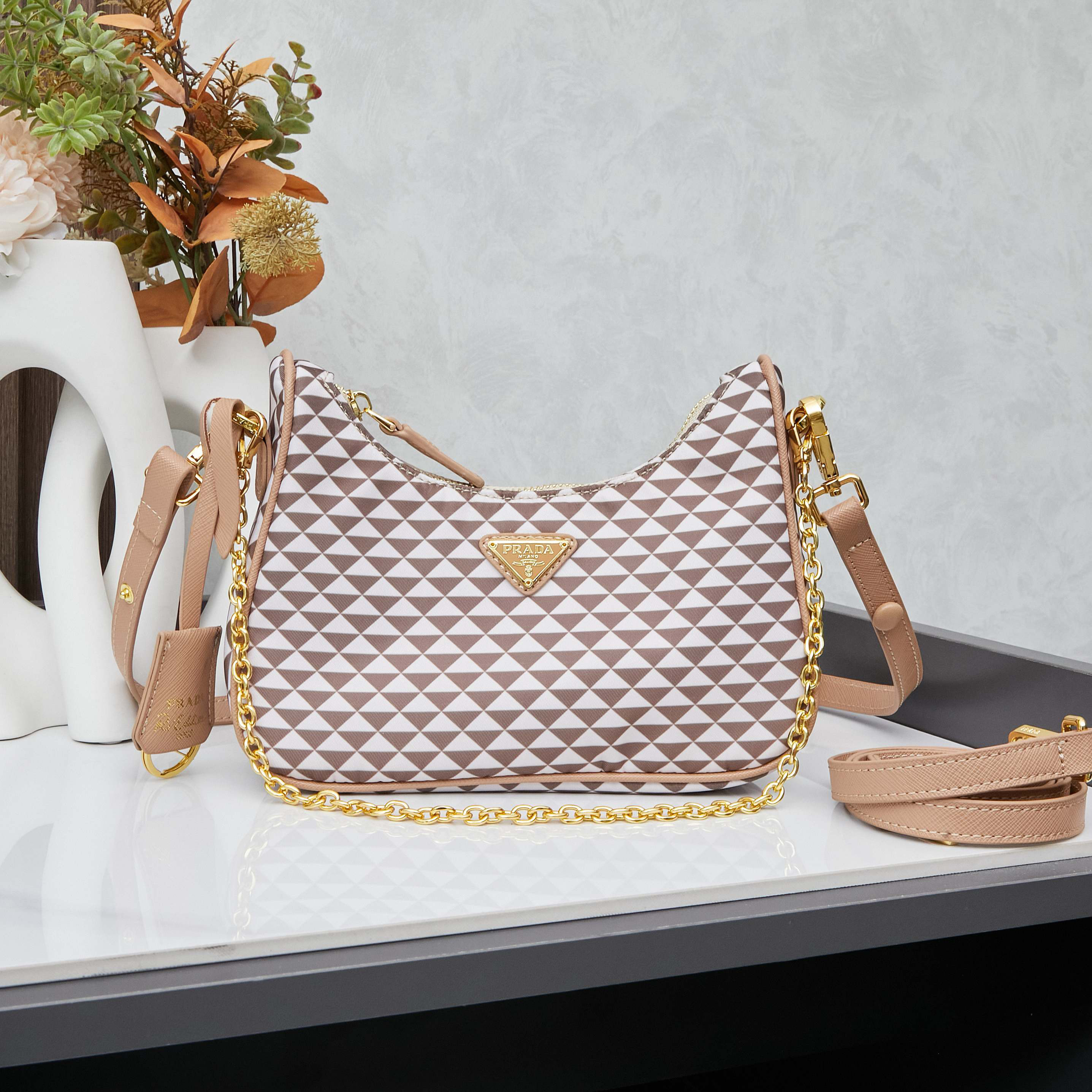 Prada High Quality Designer Bag Handbags Leather Chain Bag Shoulder Bags Fashion Crossbody Purses Designer Luxury Bag Woman Hand bag Bags