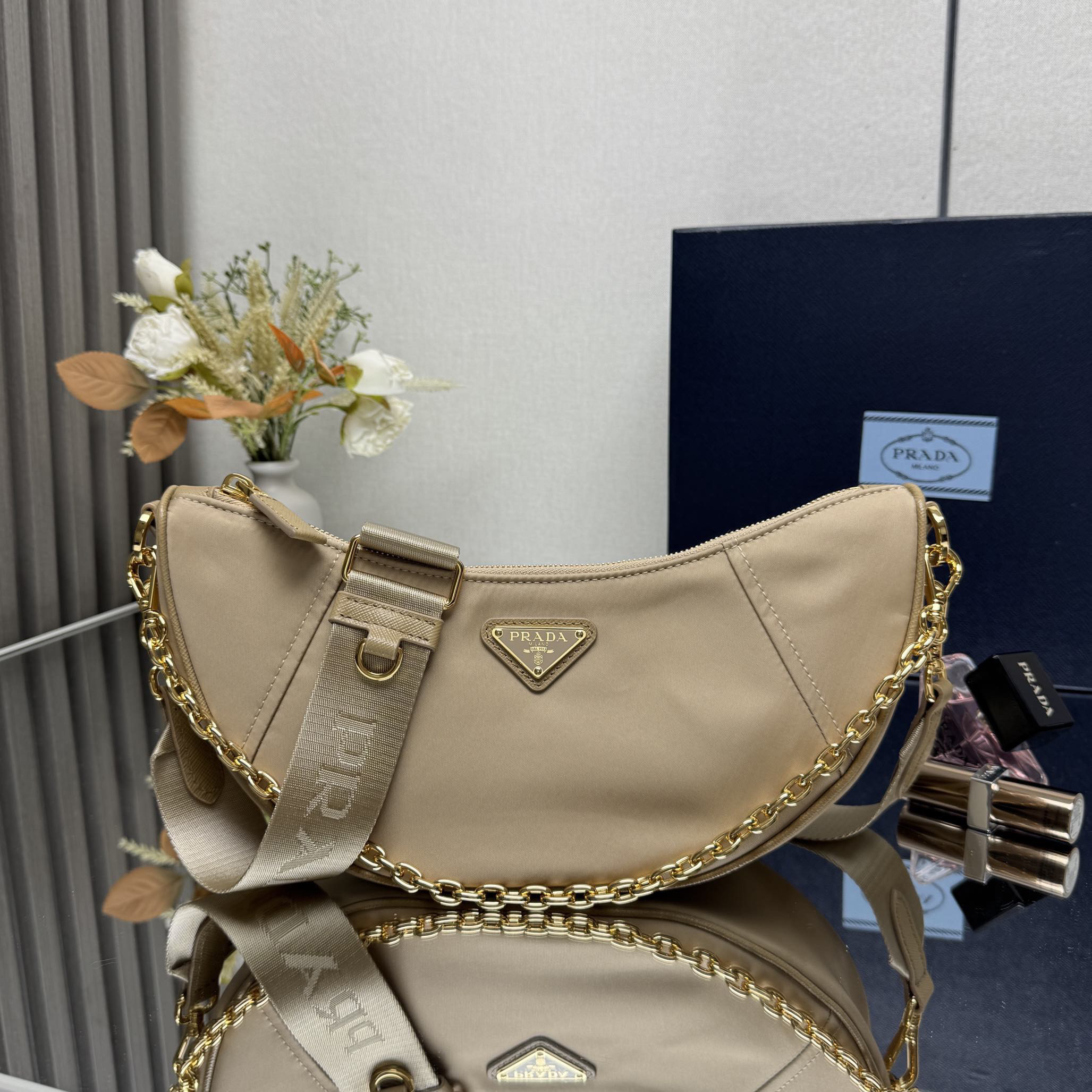 Prada High Quality Designer Bag Handbags Leather Chain Bag Shoulder Bags Fashion Crossbody Purses Designer Luxury Bag Woman Hand bag Bags