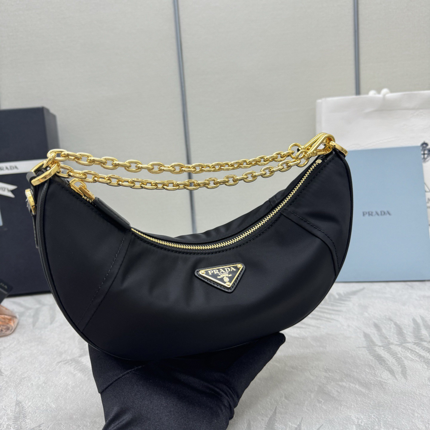 Prada High Quality Designer Bag Handbags Leather Chain Bag Shoulder Bags Fashion Crossbody Purses Designer Luxury Bag Woman Hand bag Bags
