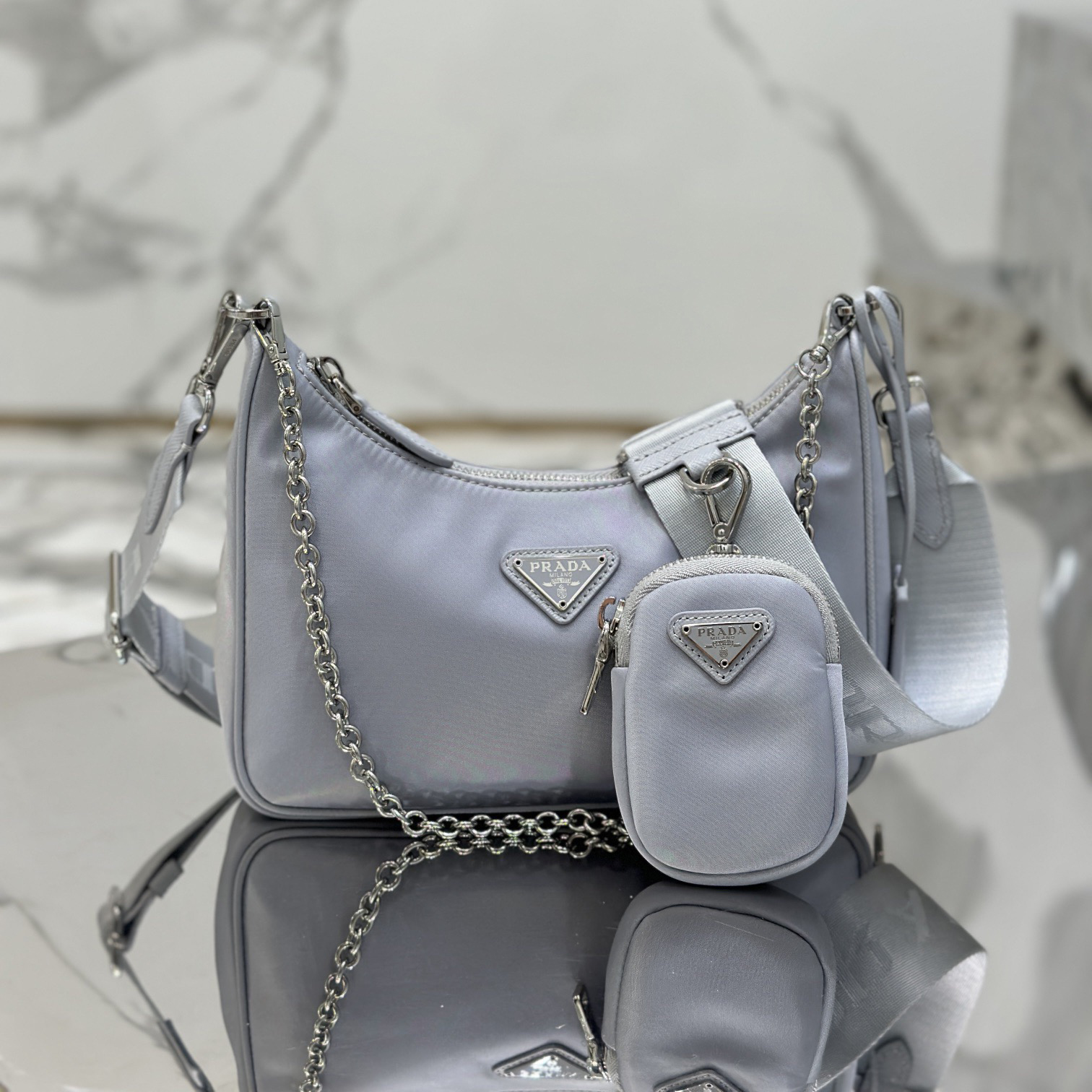 Prada High Quality Designer Bag Handbags Leather Chain Bag Shoulder Bags Fashion Crossbody Purses Designer Luxury Bag Woman Hand bag Bags