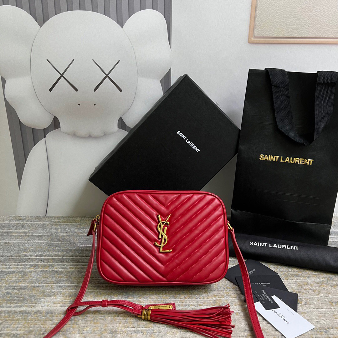 YSL Best Selling Premium Elegant Women's Bags Trendy Chain Letter Shoulder Bag Fashion Versatile Crossbody Small Square Bag