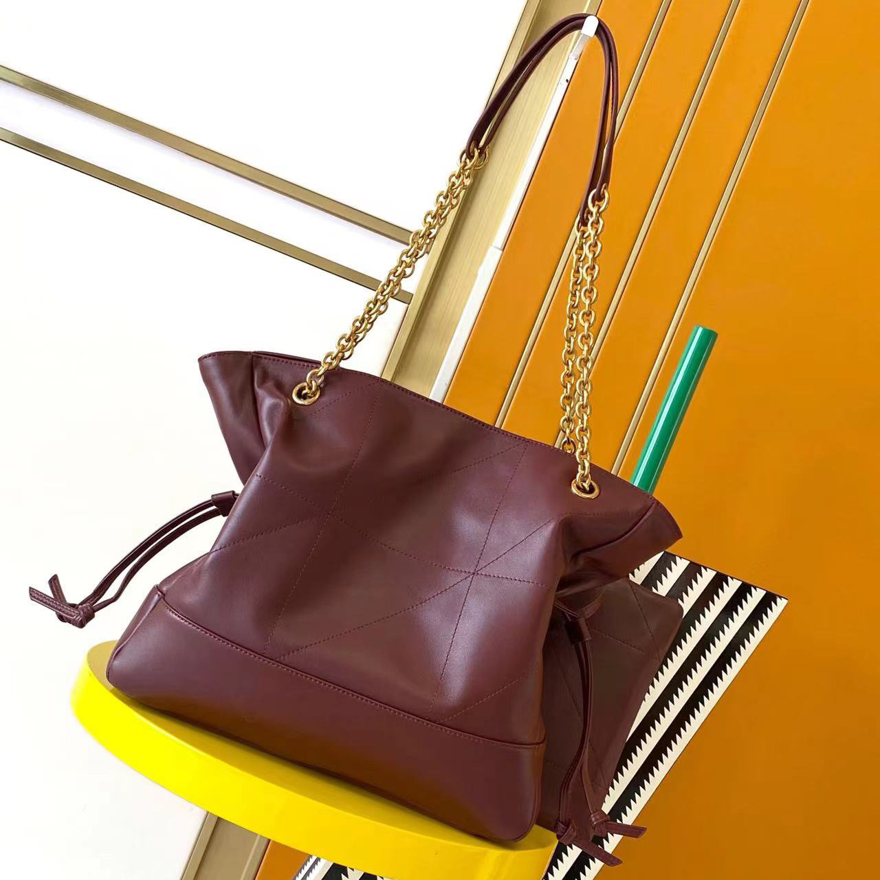 YSL Designer Bag Shoulder Bag Luxury Bag Purse Tote Classic Logo Women's Tramp Bag High Quality Leather Crossbody Large Capacity Shopping Hand bag