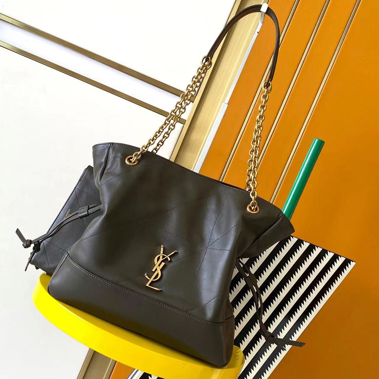 YSL Designer Bag Shoulder Bag Luxury Bag Purse Tote Classic Logo Women's Tramp Bag High Quality Leather Crossbody Large Capacity Shopping Hand bag