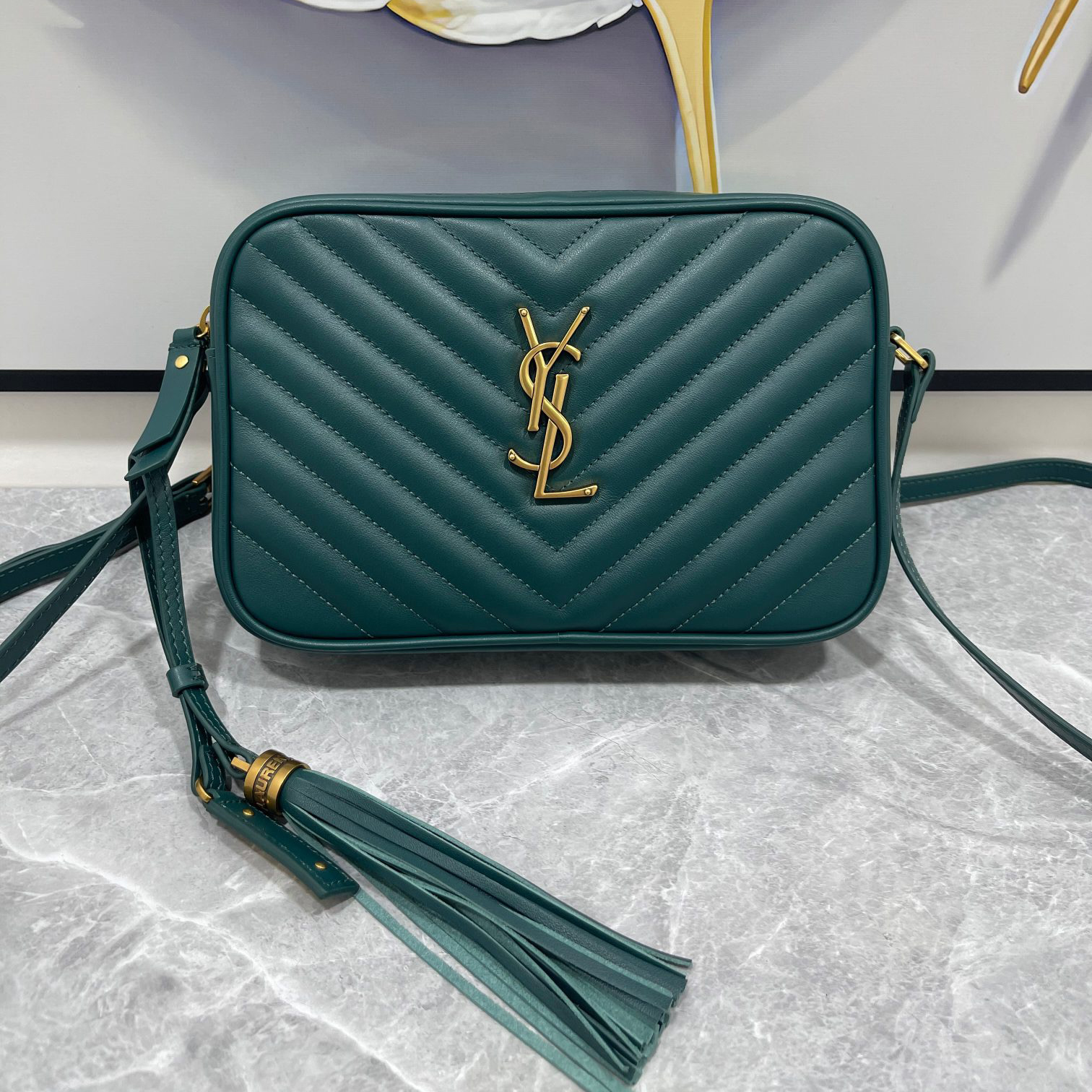 YSL Best Selling Premium Elegant Women's Bags Trendy Chain Letter Shoulder Bag Fashion Versatile Crossbody Small Square Bag