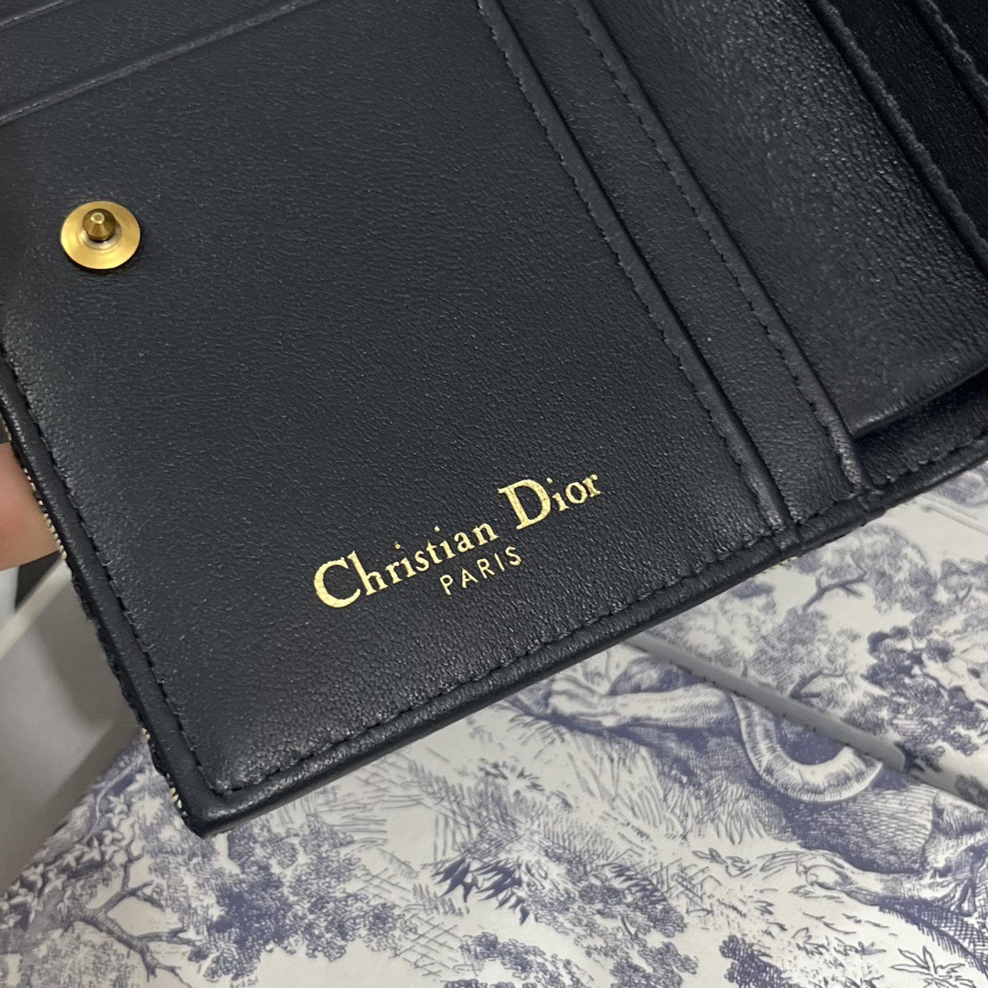 Dior Genuine Leather Designers Men Wallets Flower Card Holder Women Fashion Style Purse Mens Clutch Wallet Luxurys Man Bags With Box And Dust Bag