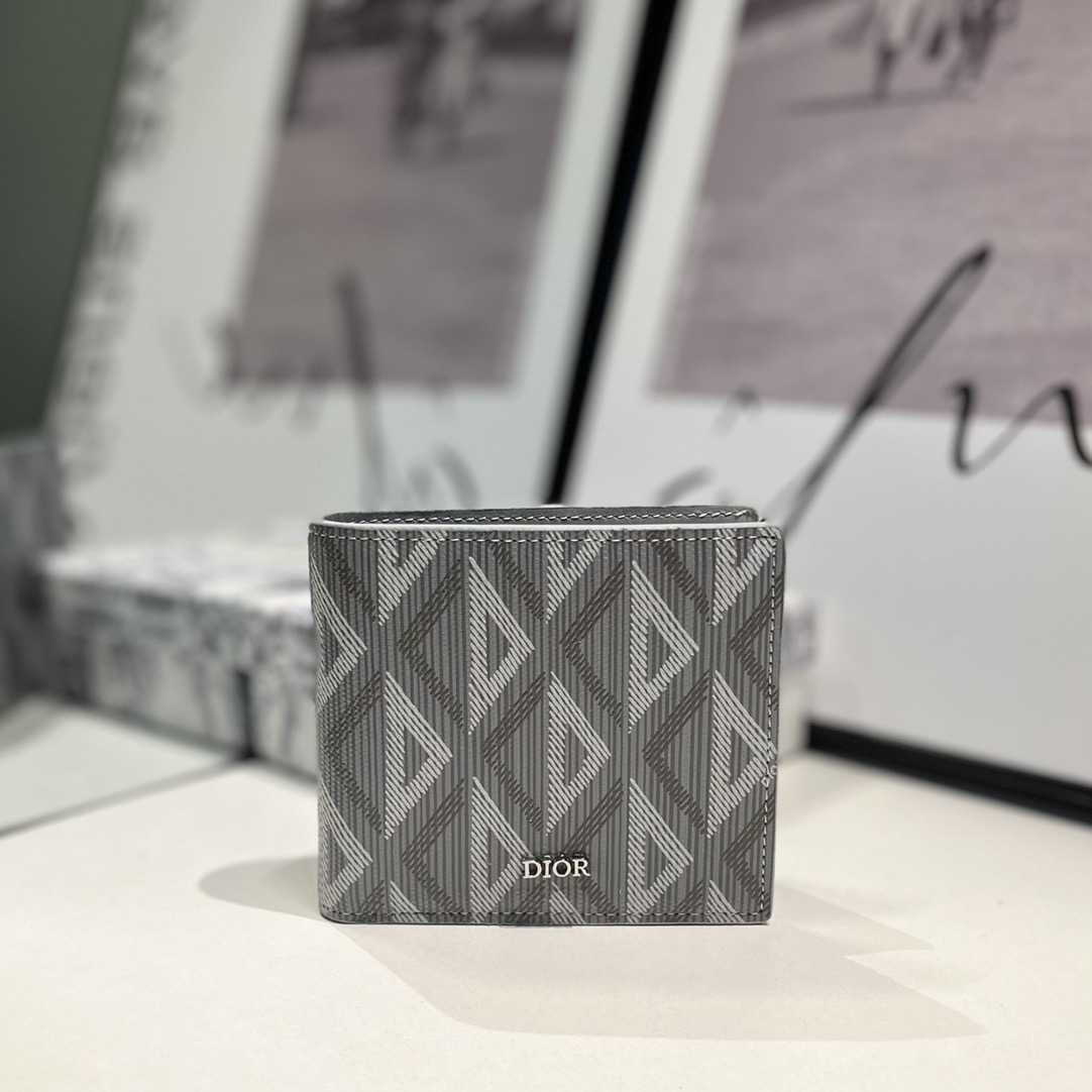 Dior Genuine Leather Designers Men Wallets Flower Card Holder Women Fashion Style Purse Mens Clutch Wallet Luxurys Man Bags With Box And Dust Bag