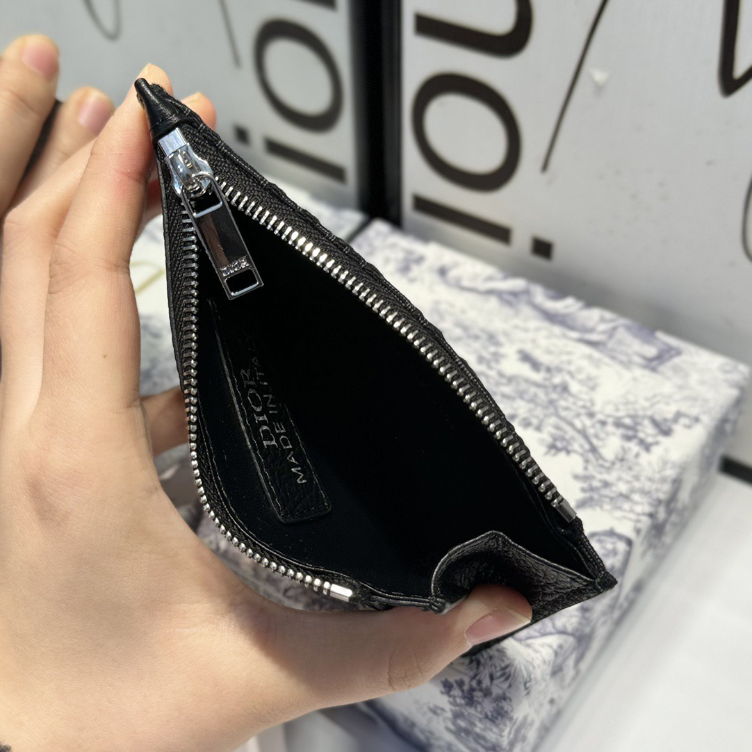 Dior Genuine Leather Designers Men Wallets Flower Card Holder Women Fashion Style Purse Mens Clutch Wallet Luxurys Man Bags With Box And Dust Bag