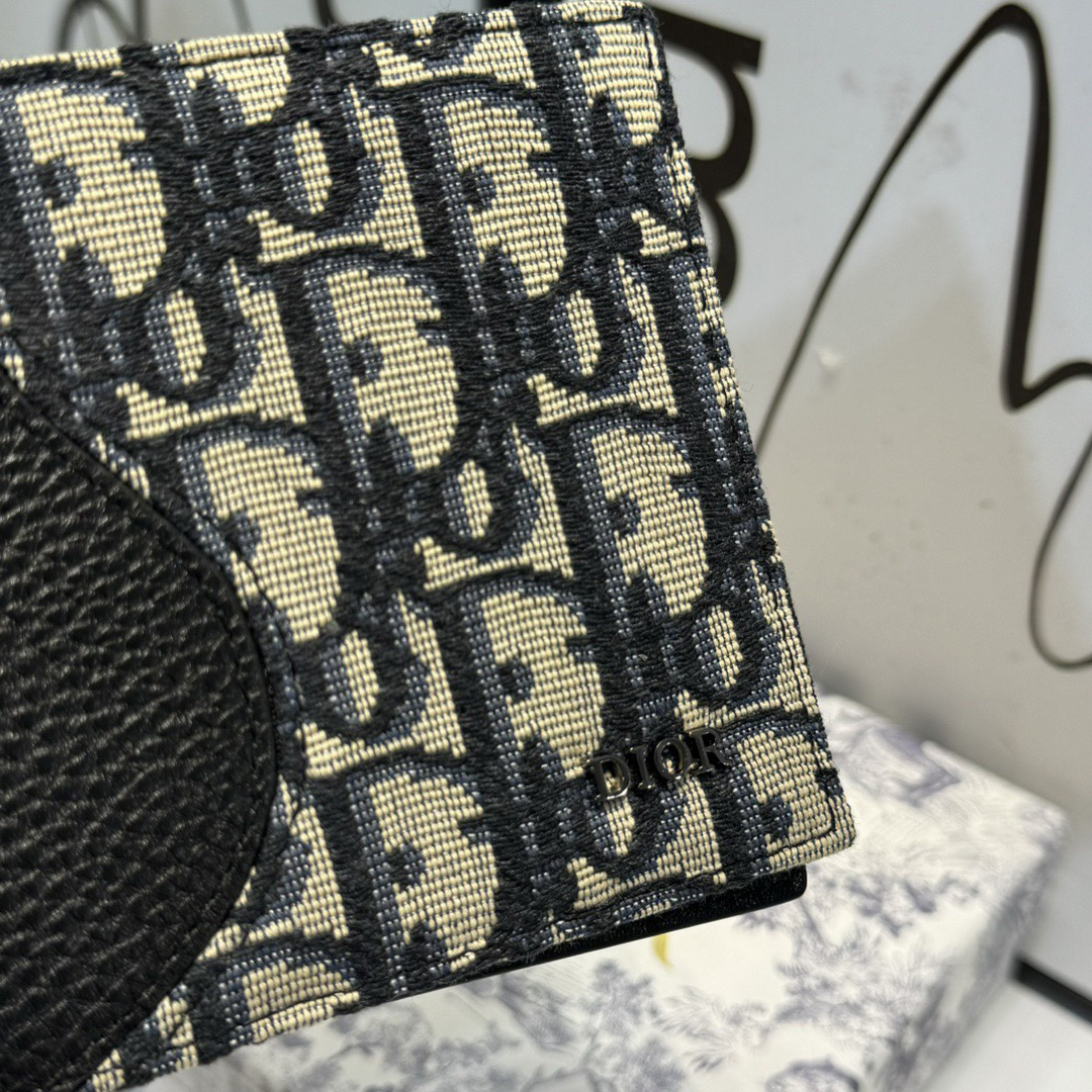 Dior Genuine Leather Designers Men Wallets Flower Card Holder Women Fashion Style Purse Mens Clutch Wallet Luxurys Man Bags With Box And Dust Bag