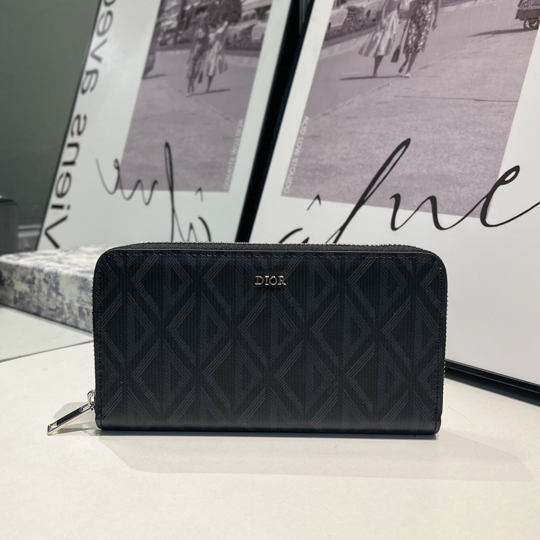 Dior Genuine Leather Designers Men Wallets Flower Card Holder Women Fashion Style Purse Mens Clutch Wallet Luxurys Man Bags With Box And Dust Bag