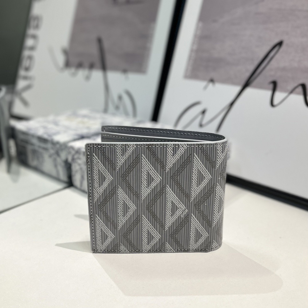 Dior Genuine Leather Designers Men Wallets Flower Card Holder Women Fashion Style Purse Mens Clutch Wallet Luxurys Man Bags With Box And Dust Bag