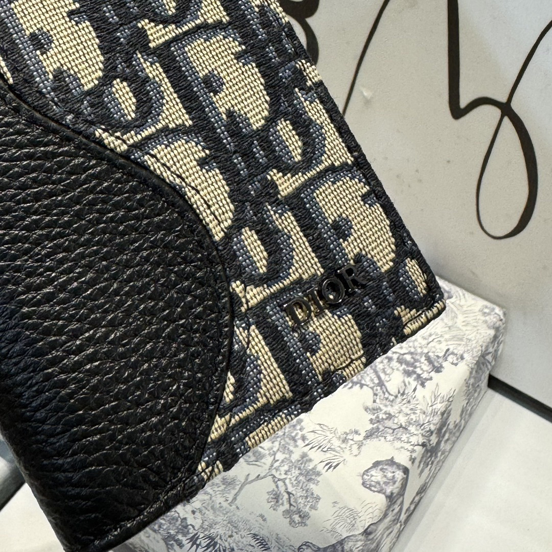 Dior Genuine Leather Designers Men Wallets Flower Card Holder Women Fashion Style Purse Mens Clutch Wallet Luxurys Man Bags With Box And Dust Bag