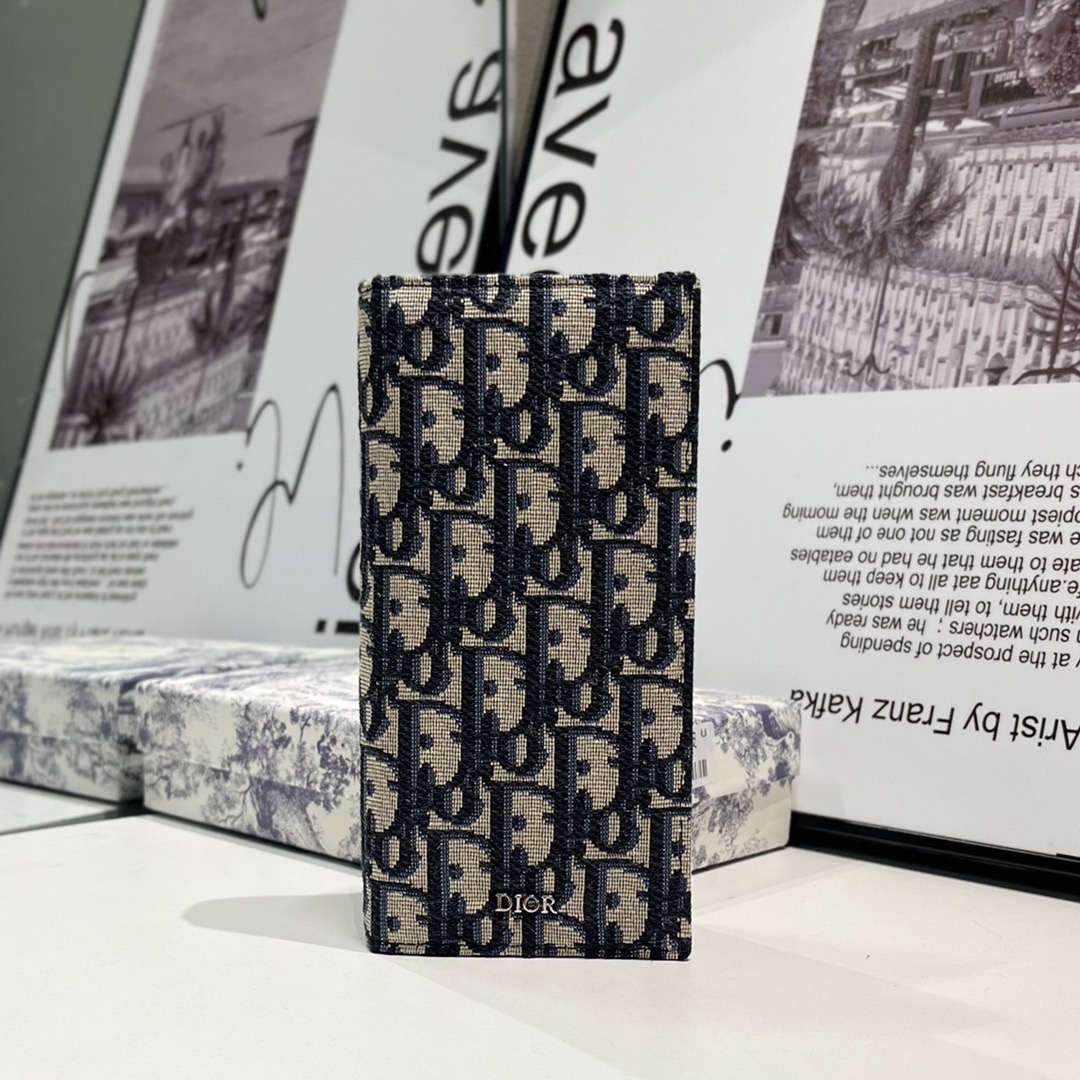 Dior Genuine Leather Designers Men Wallets Flower Card Holder Women Fashion Style Purse Mens Clutch Wallet Luxurys Man Bags With Box And Dust Bag