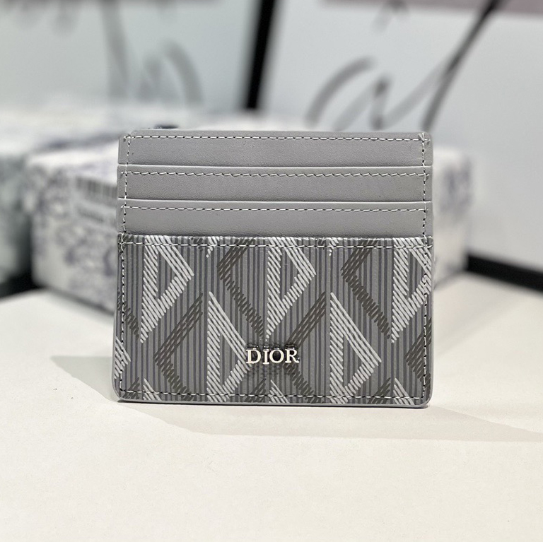 Dior Genuine Leather Designers Men Wallets Flower Card Holder Women Fashion Style Purse Mens Clutch Wallet Luxurys Man Bags With Box And Dust Bag