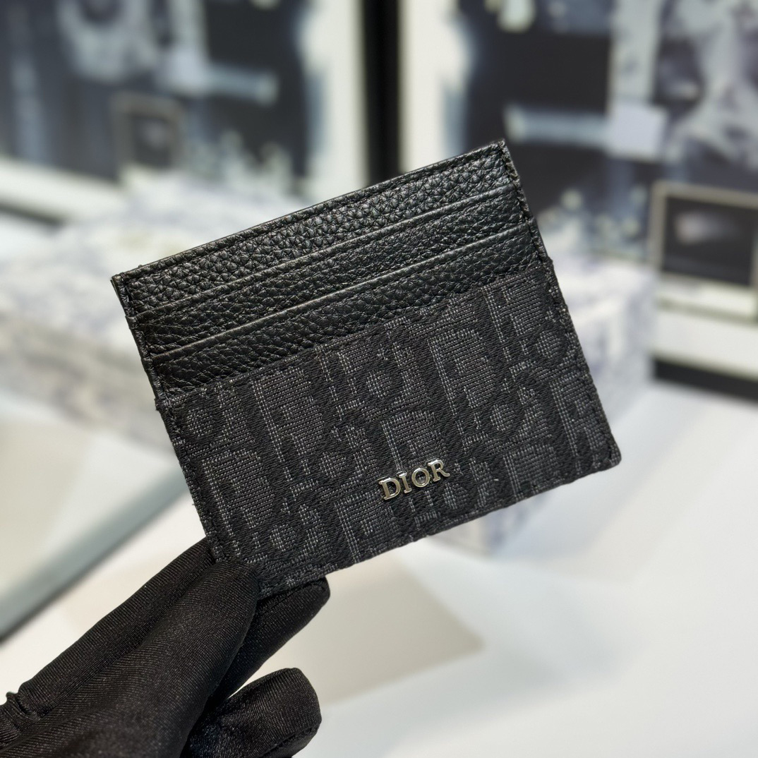 Dior Genuine Leather Designers Men Wallets Flower Card Holder Women Fashion Style Purse Mens Clutch Wallet Luxurys Man Bags With Box And Dust Bag