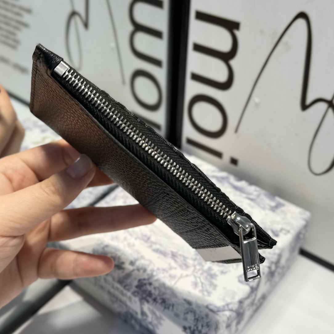 Dior Genuine Leather Designers Men Wallets Flower Card Holder Women Fashion Style Purse Mens Clutch Wallet Luxurys Man Bags With Box And Dust Bag