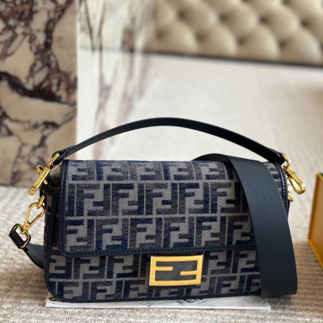 FENDI Designer bag Fashion Casual Light Luxury High-end Texture Small Square bag Single Shoulder Crossbody bag For Women