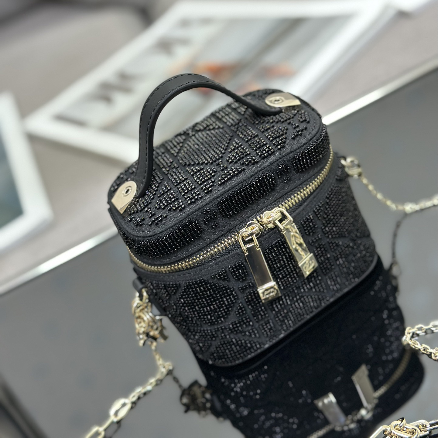 Dior Designer Shoulder Bag Mini Makeup Bag Luxury Bags Crossbody Designer Fashion Knitted Crossbody Bags Women's Bag