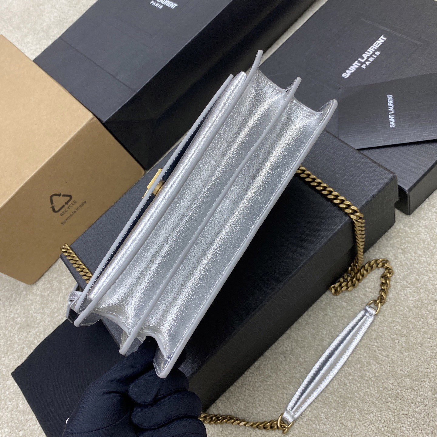 YSL Designer Bag Shoulder Bag Luxury Bag Purse Tote Classic Logo Women's Tramp Bag High Quality Leather Crossbody Large Capacity Shopping Hand Bag