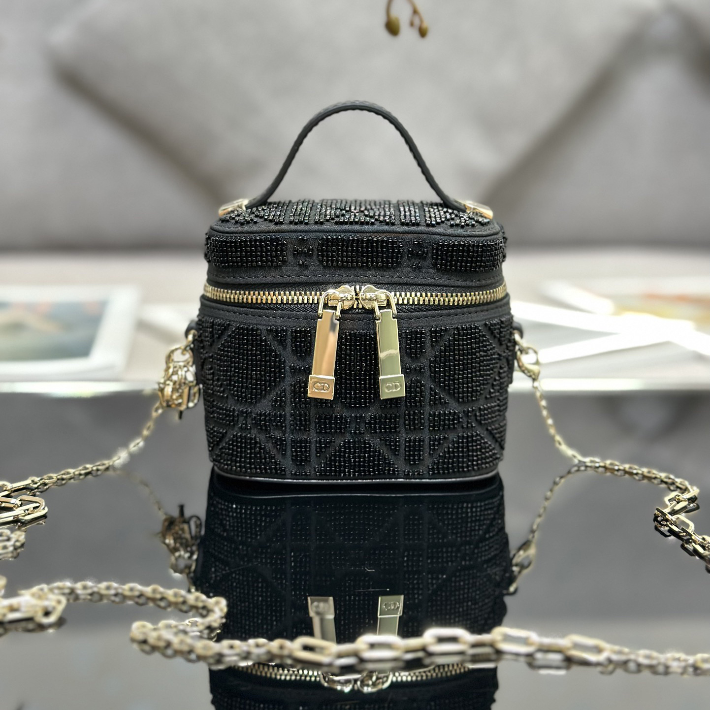 Dior Designer Shoulder Bag Mini Makeup Bag Luxury Bags Crossbody Designer Fashion Knitted Crossbody Bags Women's Bag