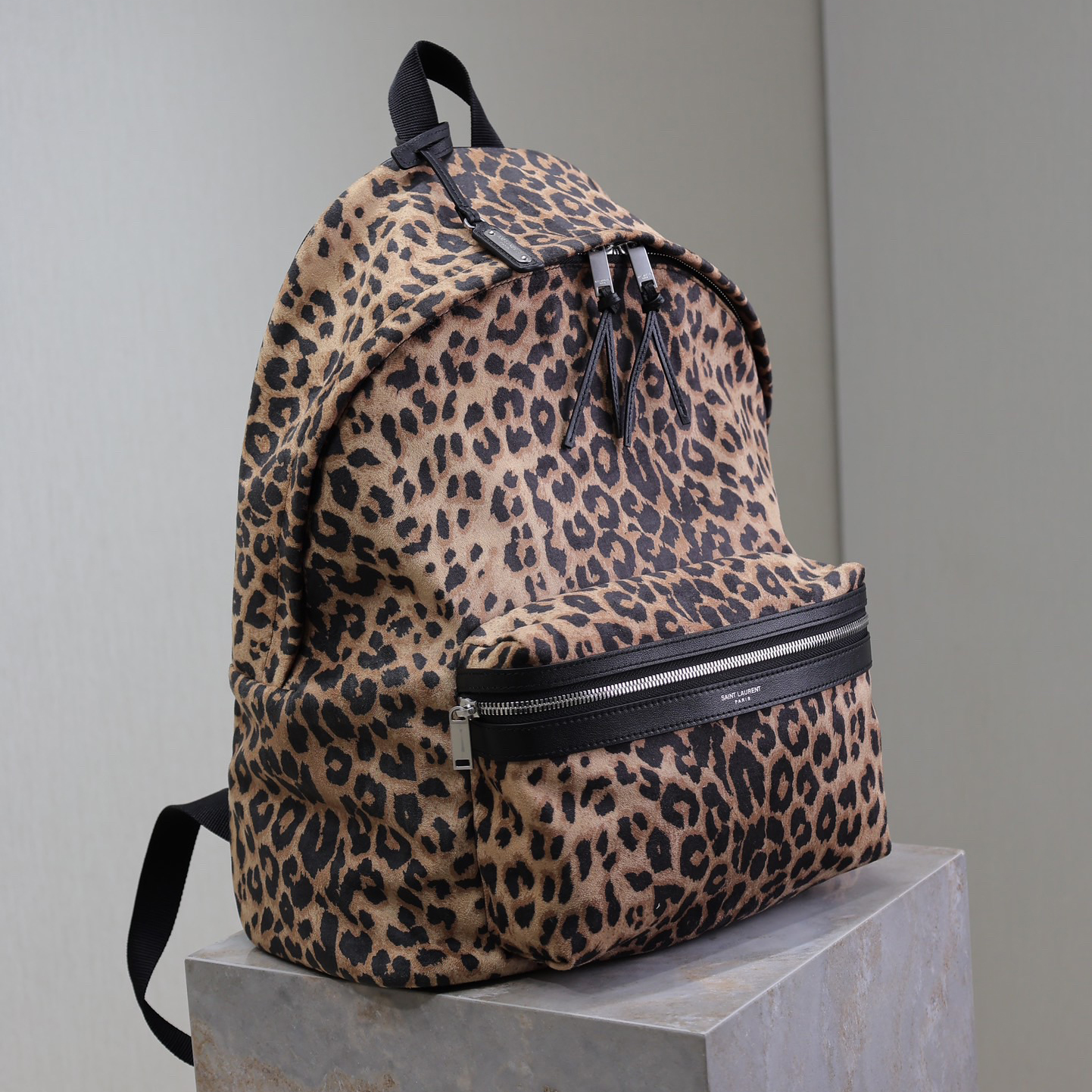 YSL Stylish Design Men's And Women's Backpack Leopard Print And Adjustable Shoulder Straps Simple And Versatile Style