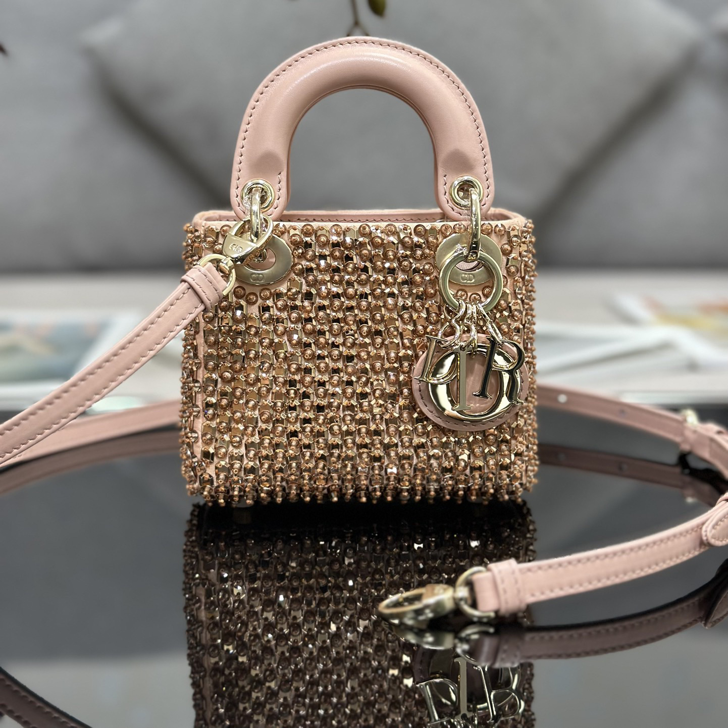 Dior Designer Bags Shoulder Bags Luxury Bags Crossbody Designer New Fashion Knitted Crossbody Bags Women's Artwork Mini Embroidery Beads Hand Bag